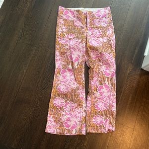 Free People Pink Jungle Pants